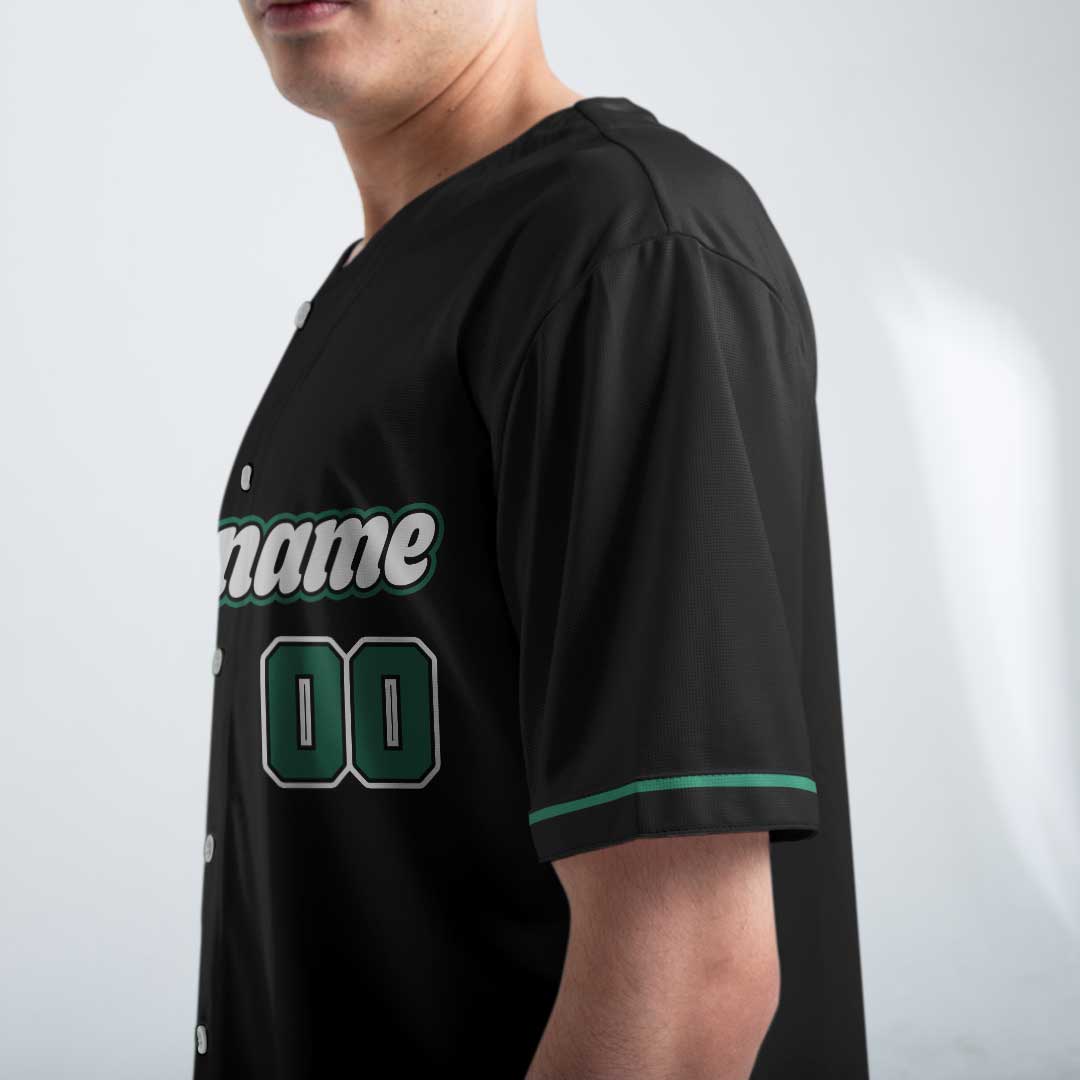 Sorry For What I Said During The Baseball Game - Custom Black Green Baseball Jersey