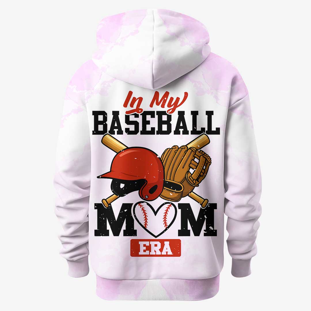 In My Baseball Mom Era - All Over Print Baseball Hoodie