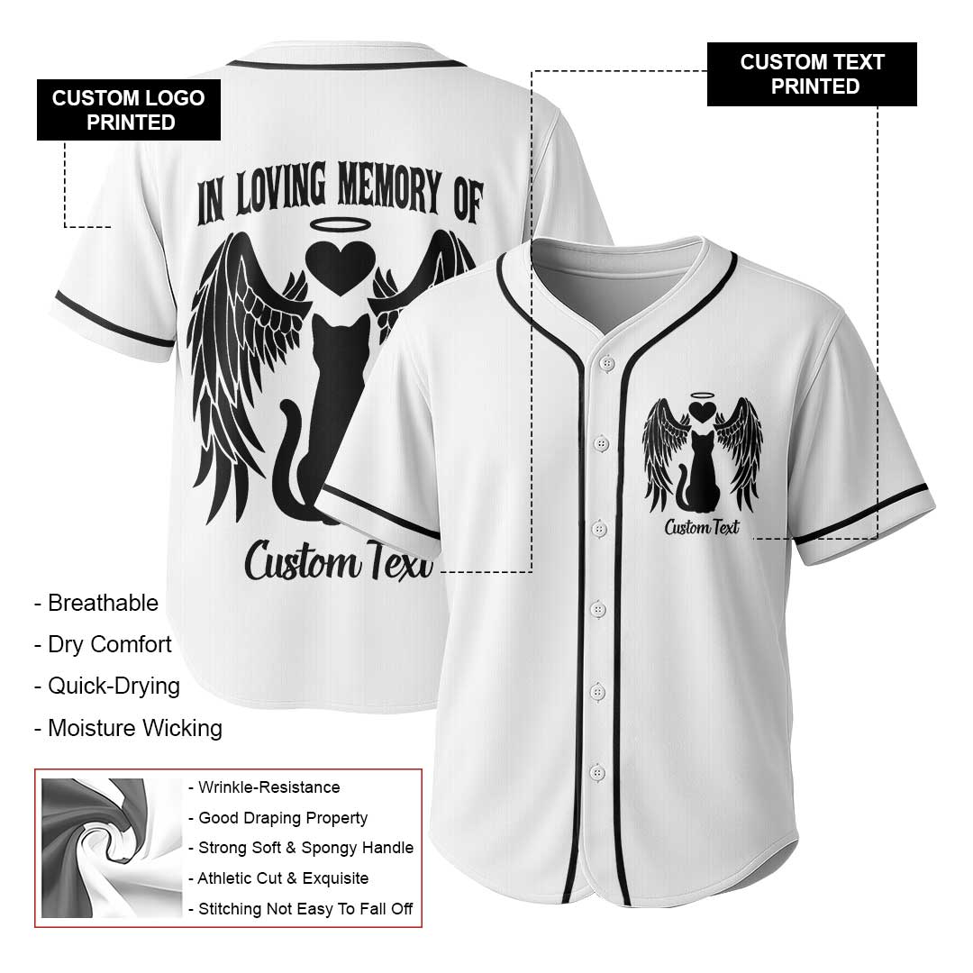 In Loving Memory Of - Custom Pet Memorial Baseball Jersey