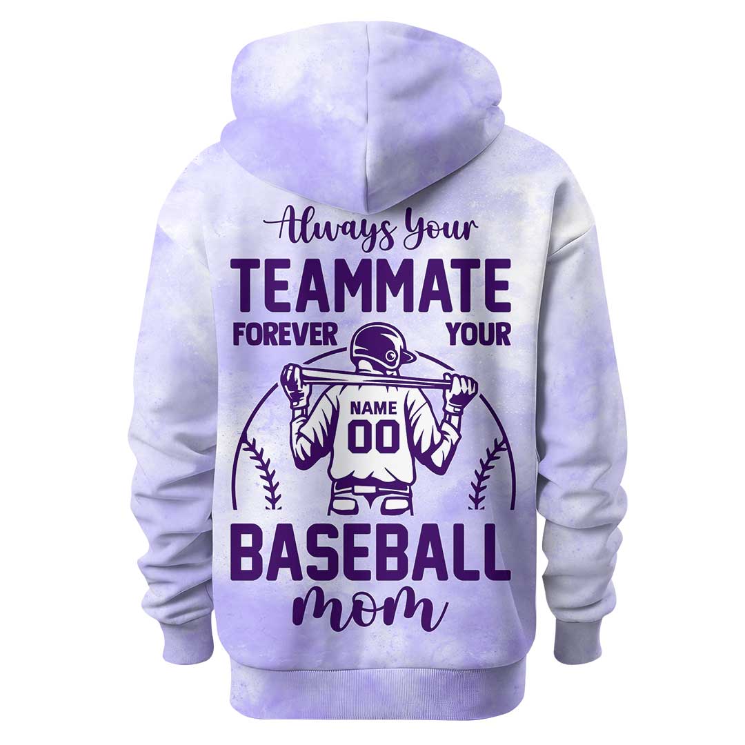 Forever Your Baseball Mom - All Over Print Baseball Hoodie