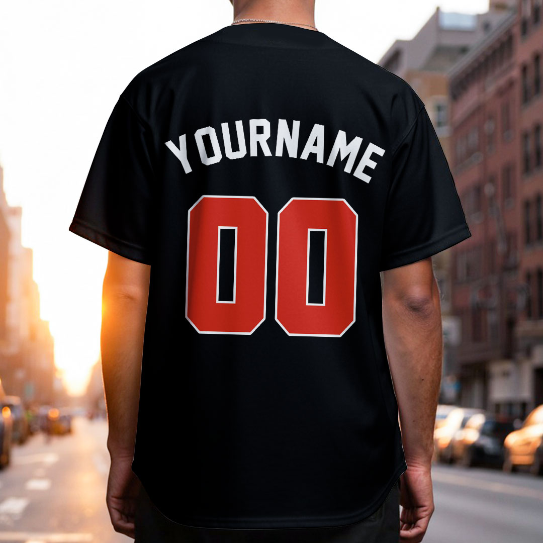 Custom Baseball Jersey with Cream Orange Black