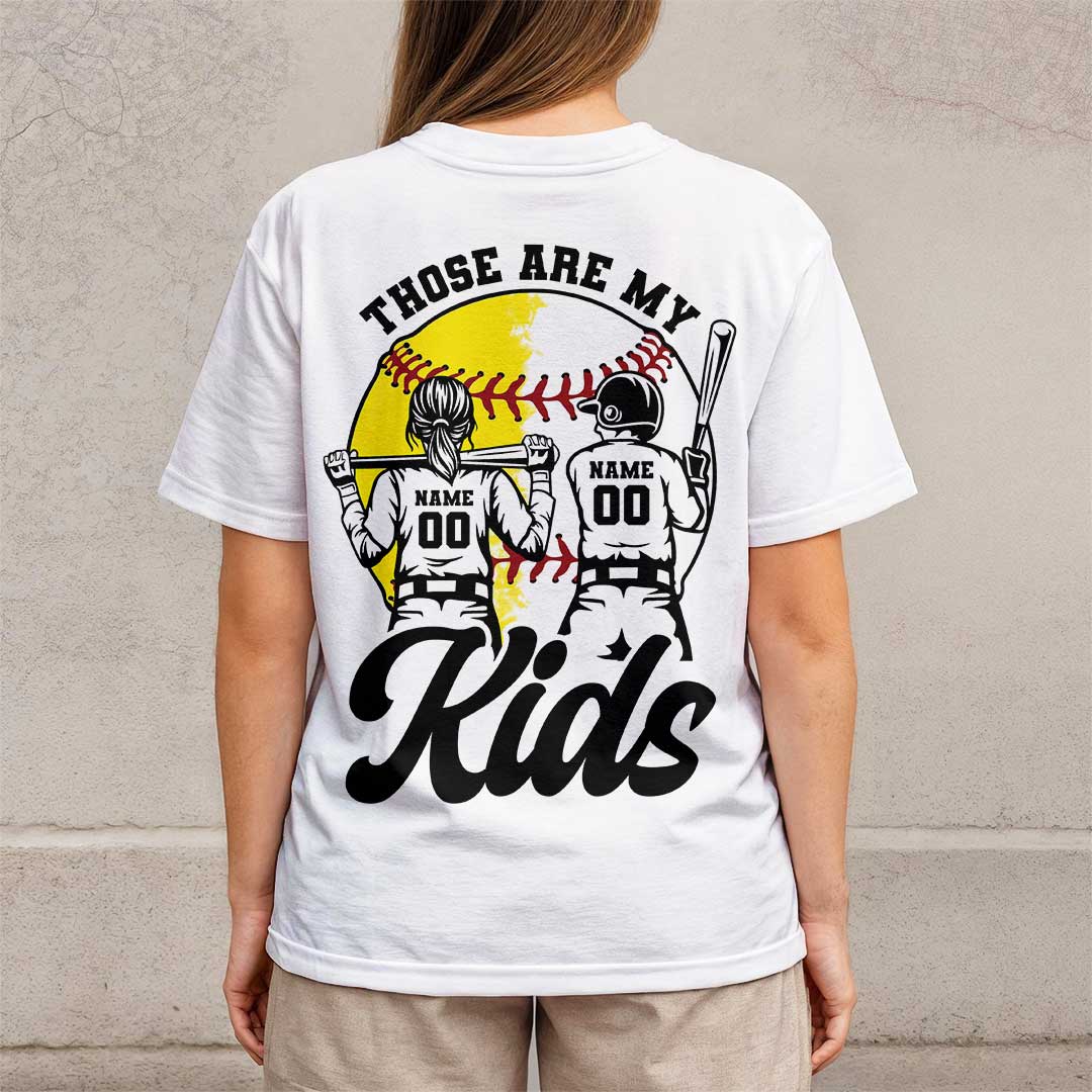Ballpark Mom - Black and White Custom Tshirt
