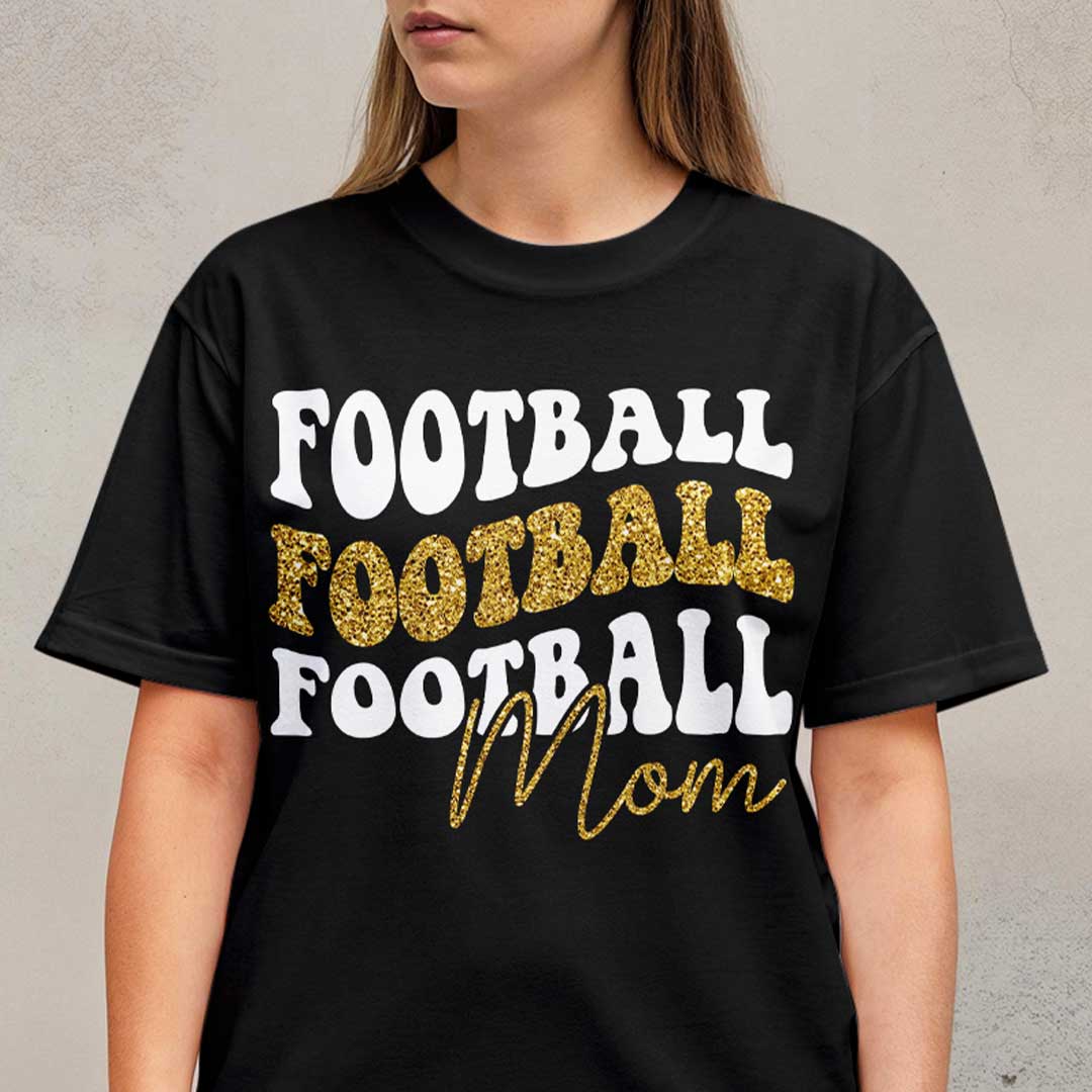 My Heart Is On That Field - Black and White Custom Football Tshirt