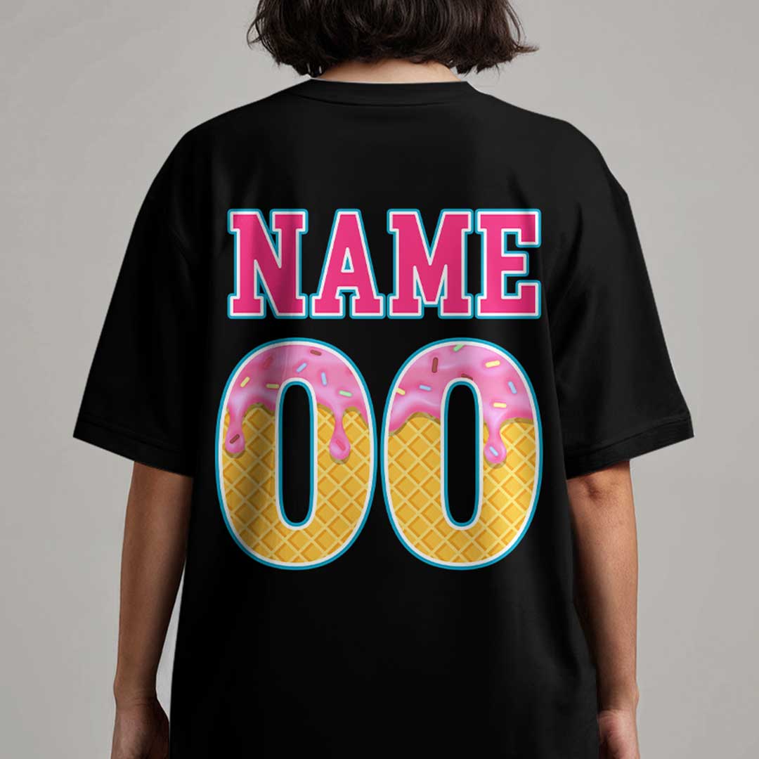 Custom Ice Cream Softball Tshirt