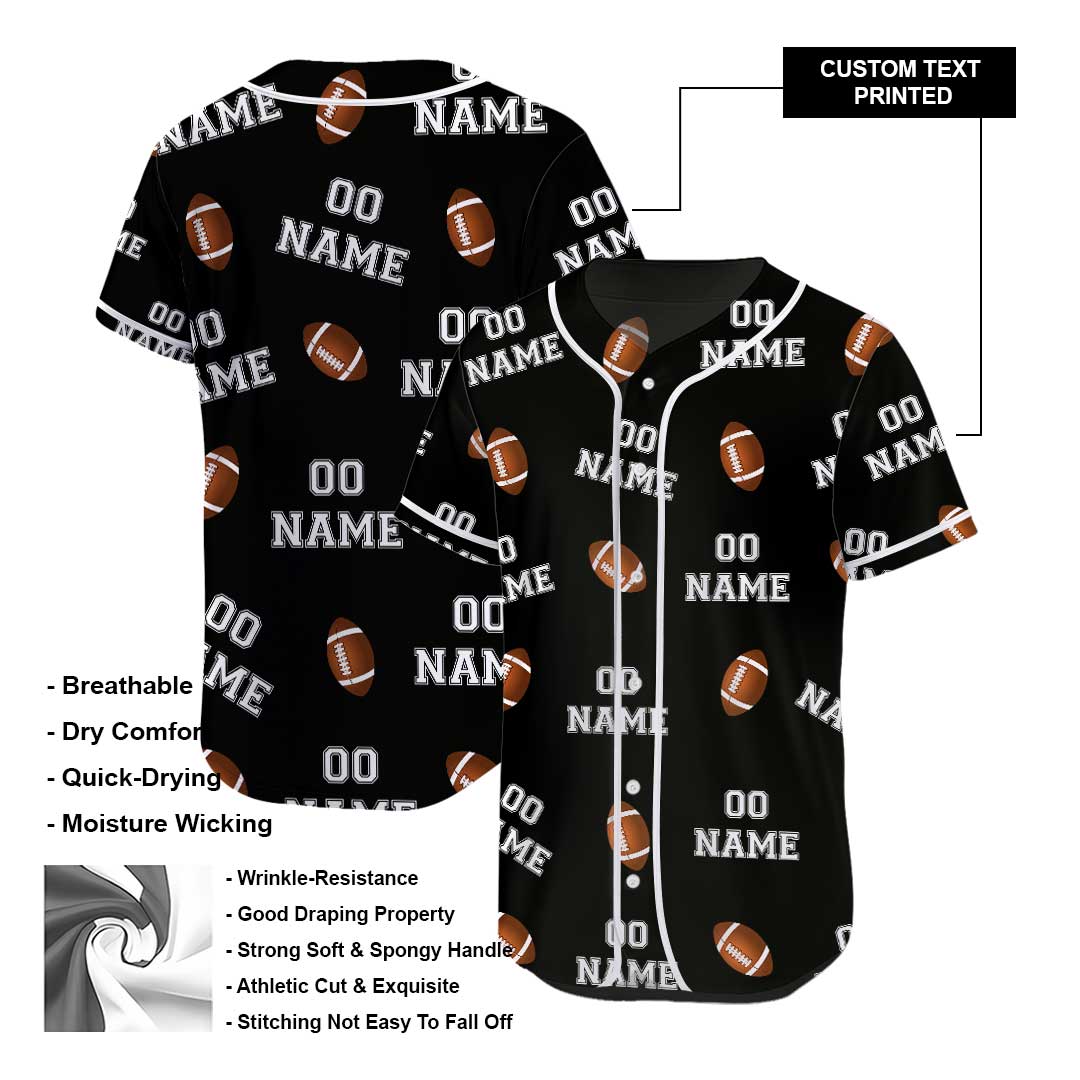 Custom Jersey with Football Pattern