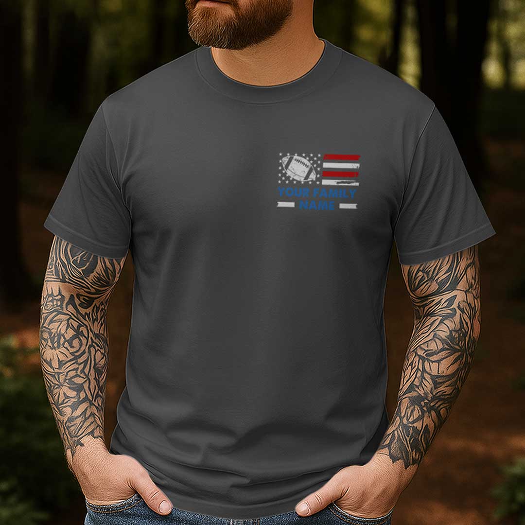 Personalized Football Legend Husband Dad Papa T-Shirt