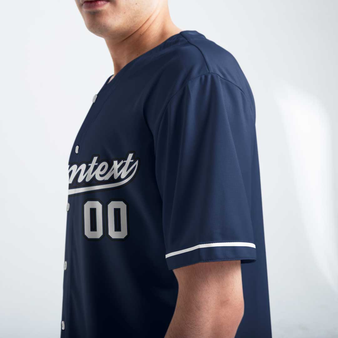 He's Not Just My Son He’s Also My Favorite Baseball Player - Custom Navy White Baseball Jersey
