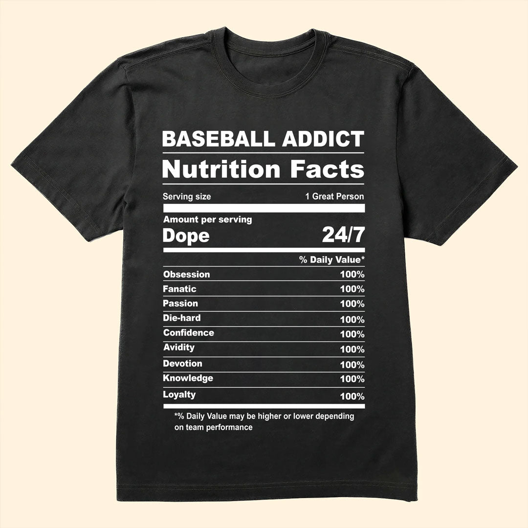 Baseball Lover Facts Baseball T-Shirt