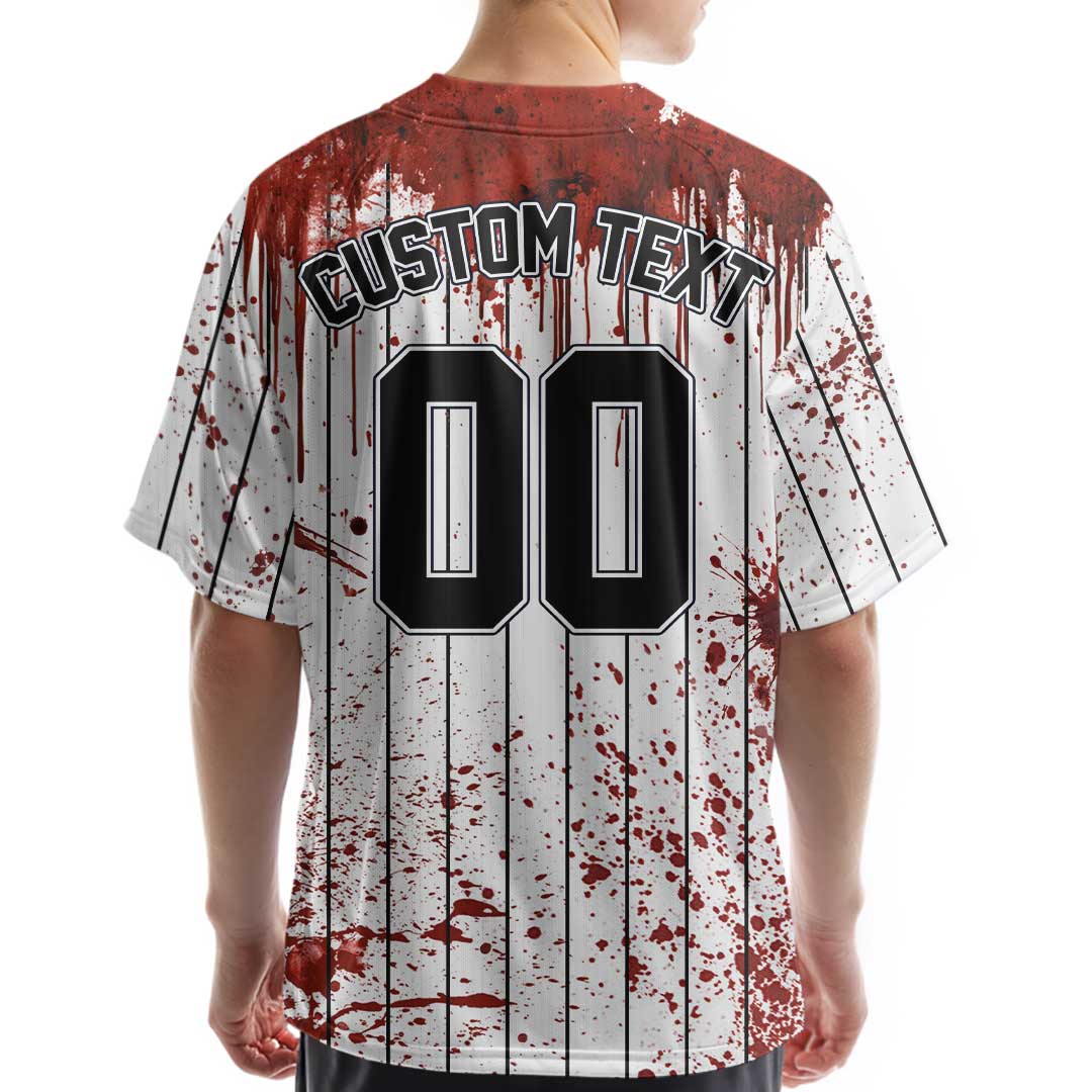 Custom Halloween Costume Zombies Cosplay Baseball Jersey