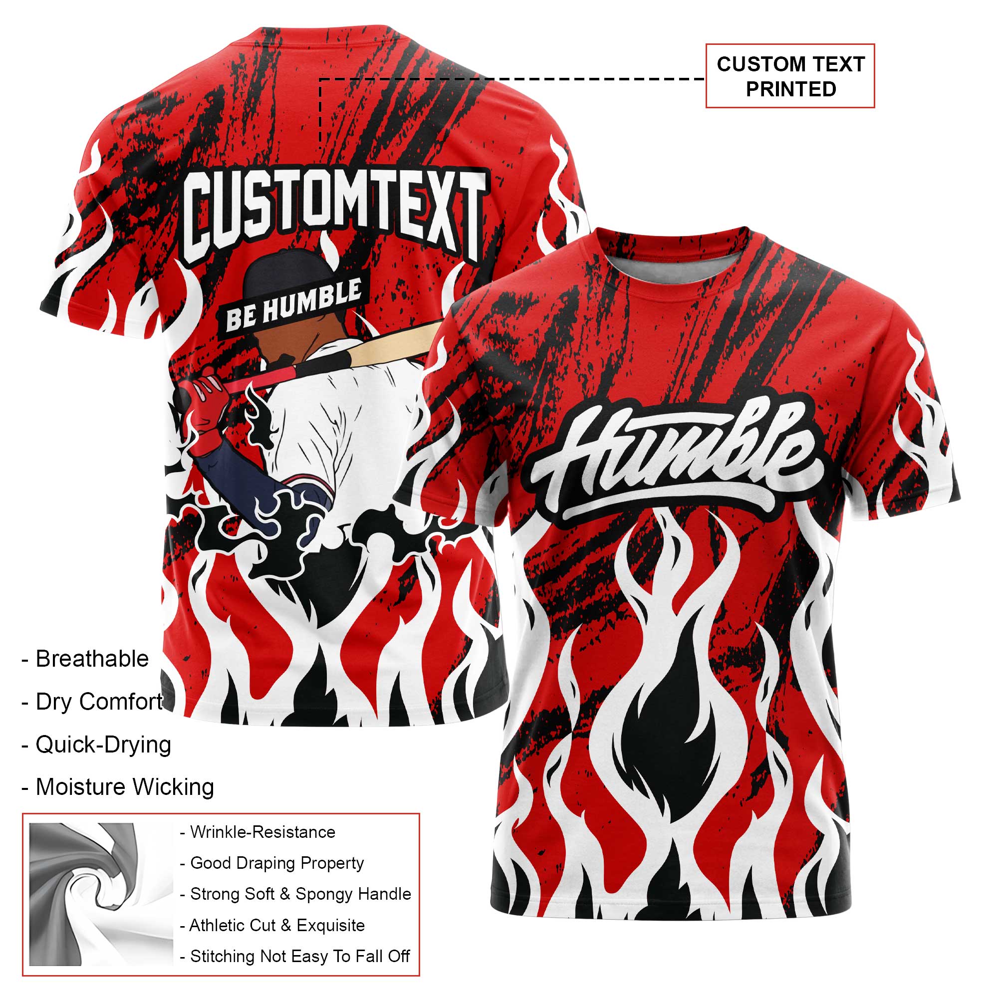 BE HUMBLE Custom All Over Print T-Shirt