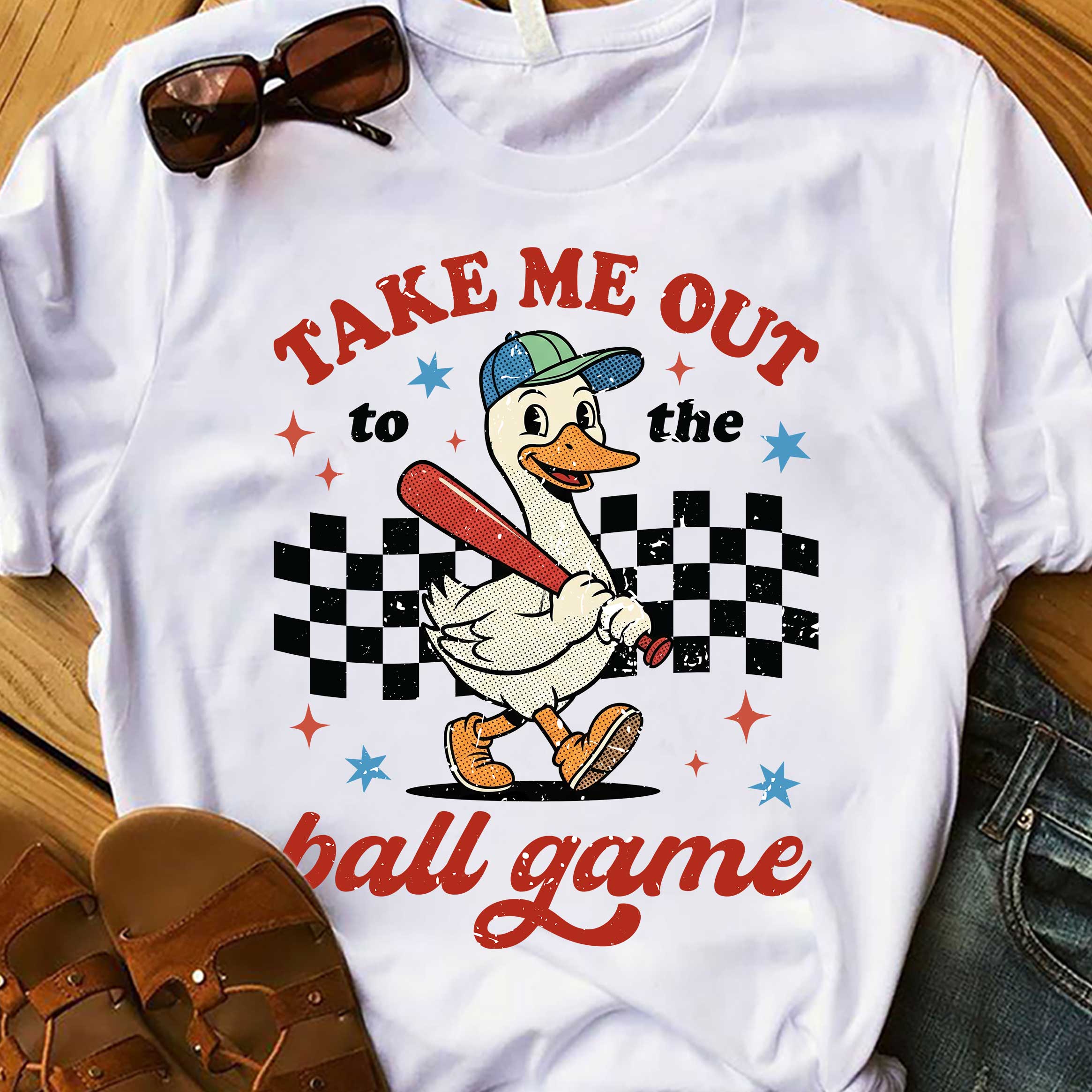 Take Me Out To The Ball Game Baseball T-Shirt