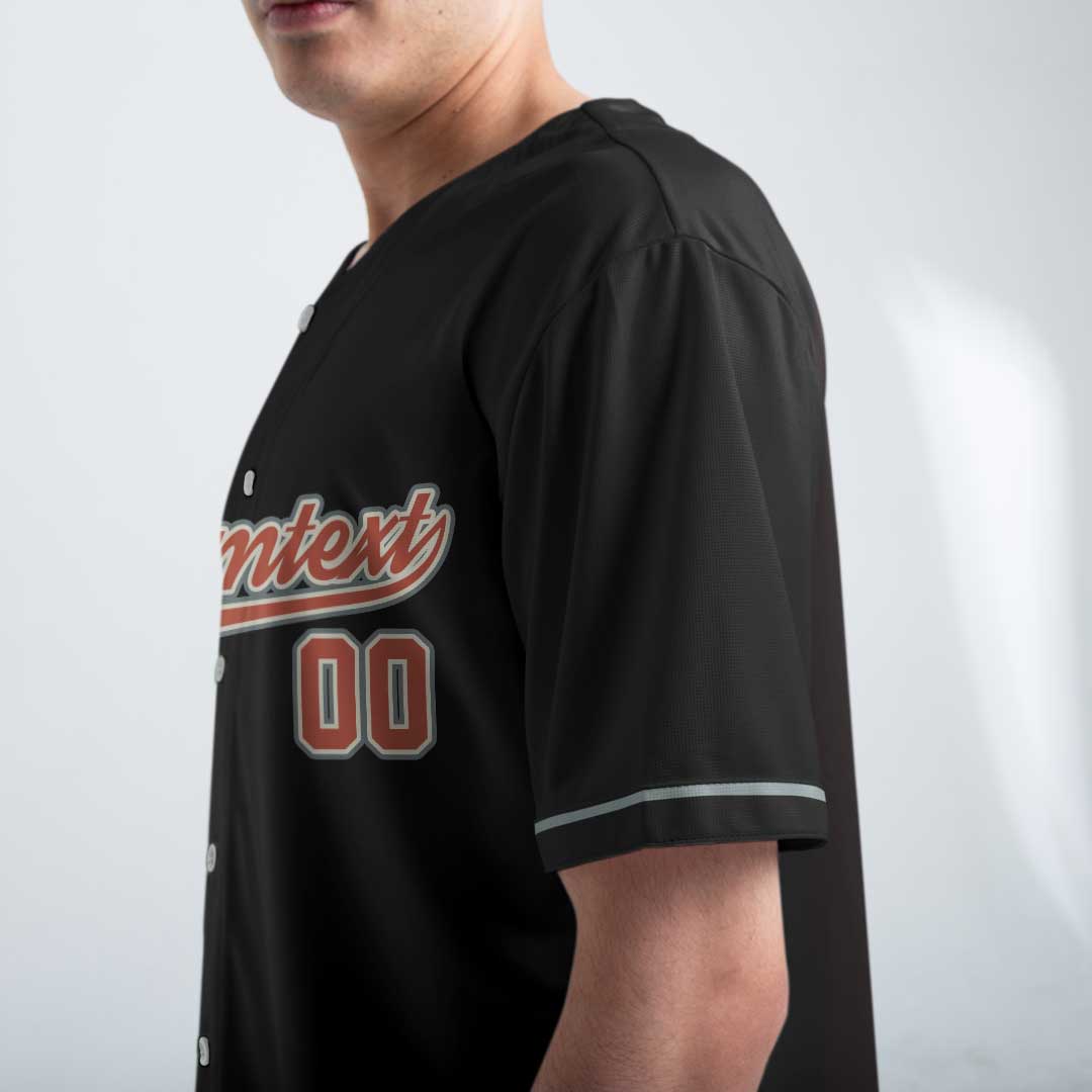 Get In Loser We're Going To The Game - Custom Black Halloween Baseball Jersey