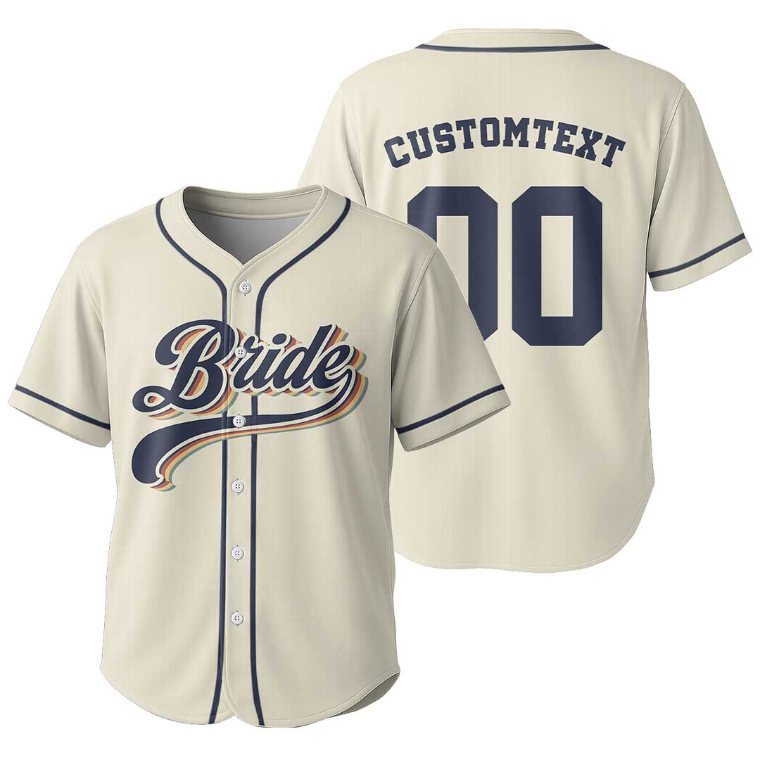 Bride and Groom - Custom Couple Baseball Jersey