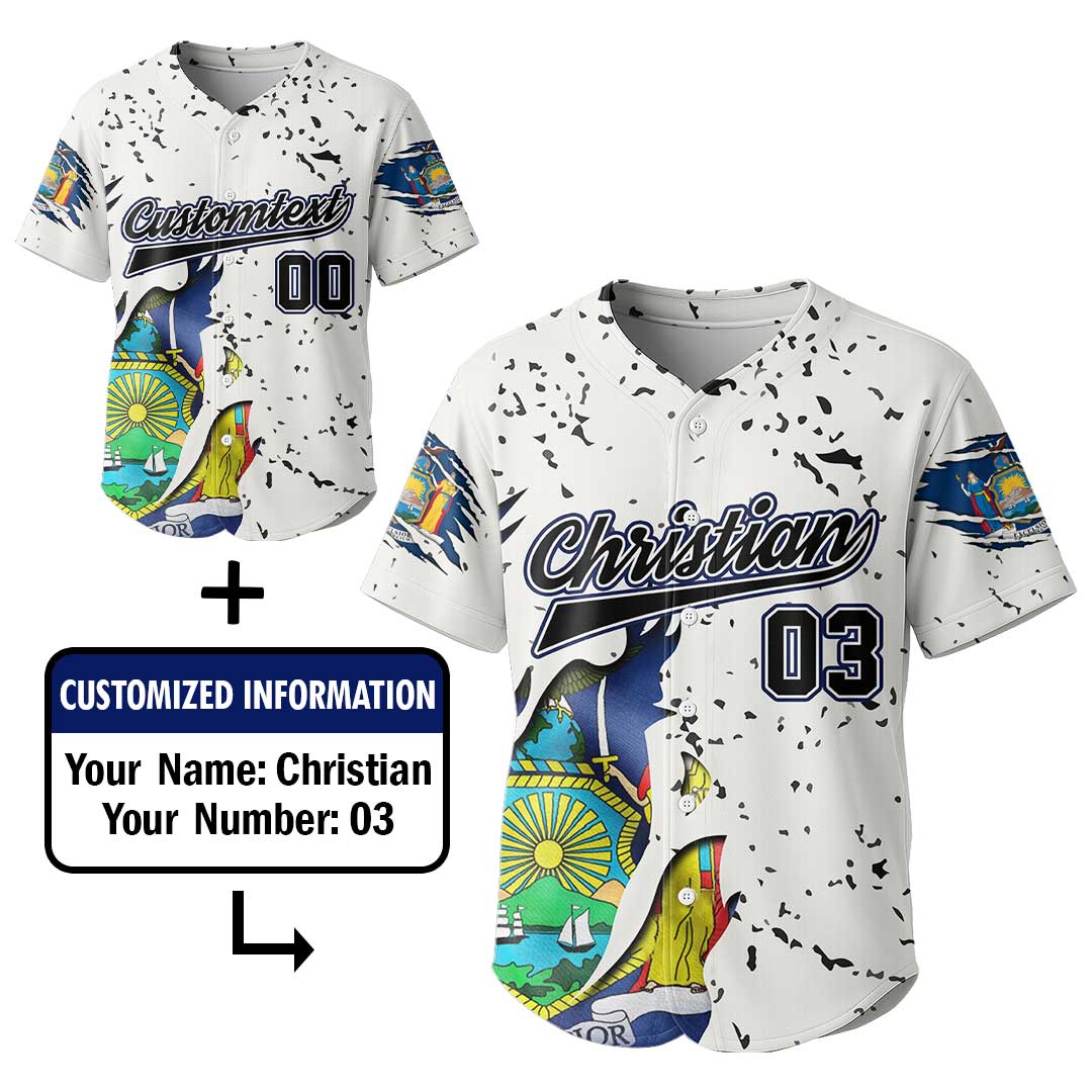 Baseball New York State Series - Custom All Over Print Baseball Jersey