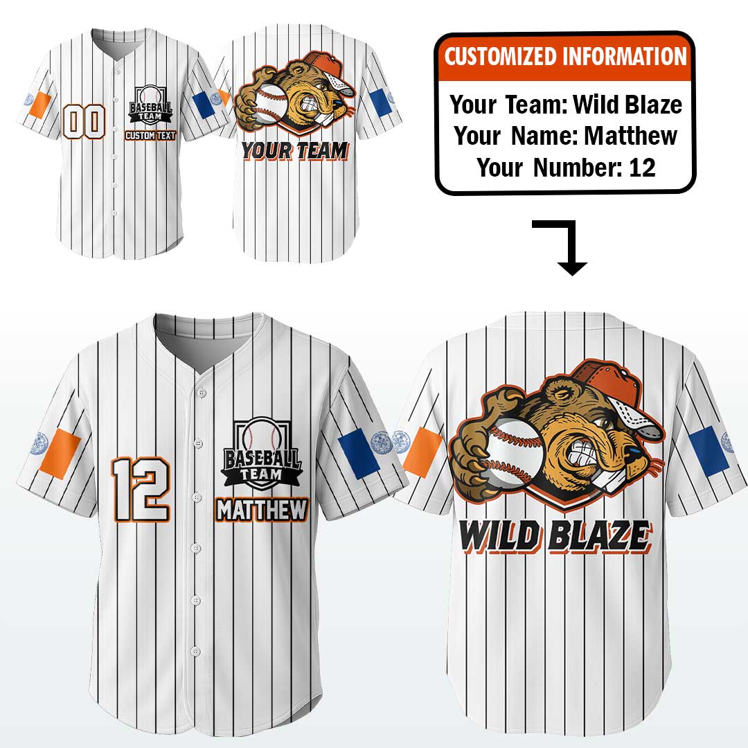 Baseball New York Beaver State Series - Custom All Over Print Baseball Jersey