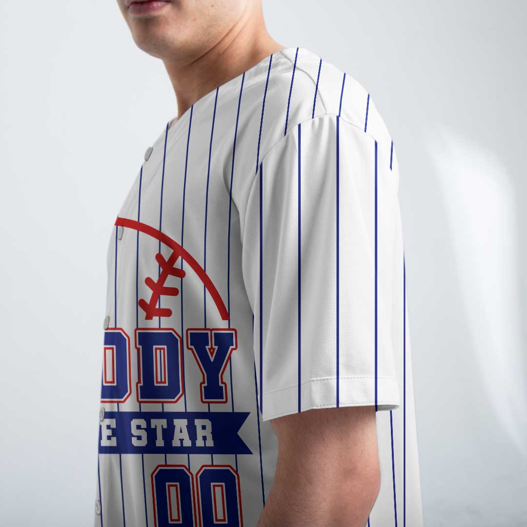 Star Of The Year and Daddy Of The Star - Custom Family Matching Baseball Jersey