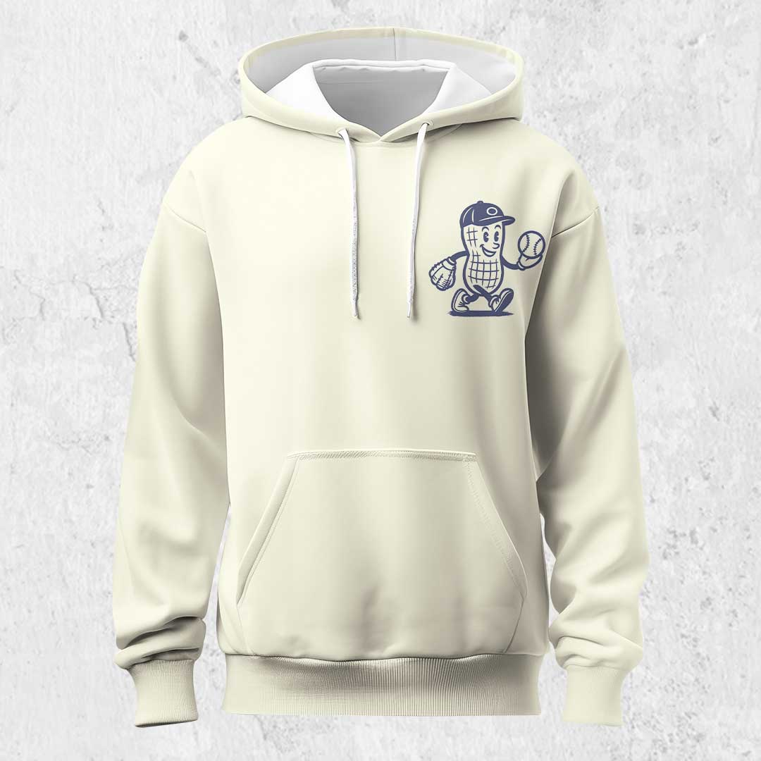 Take Me Out To The Ballgame - Cream Baseball Hoodie
