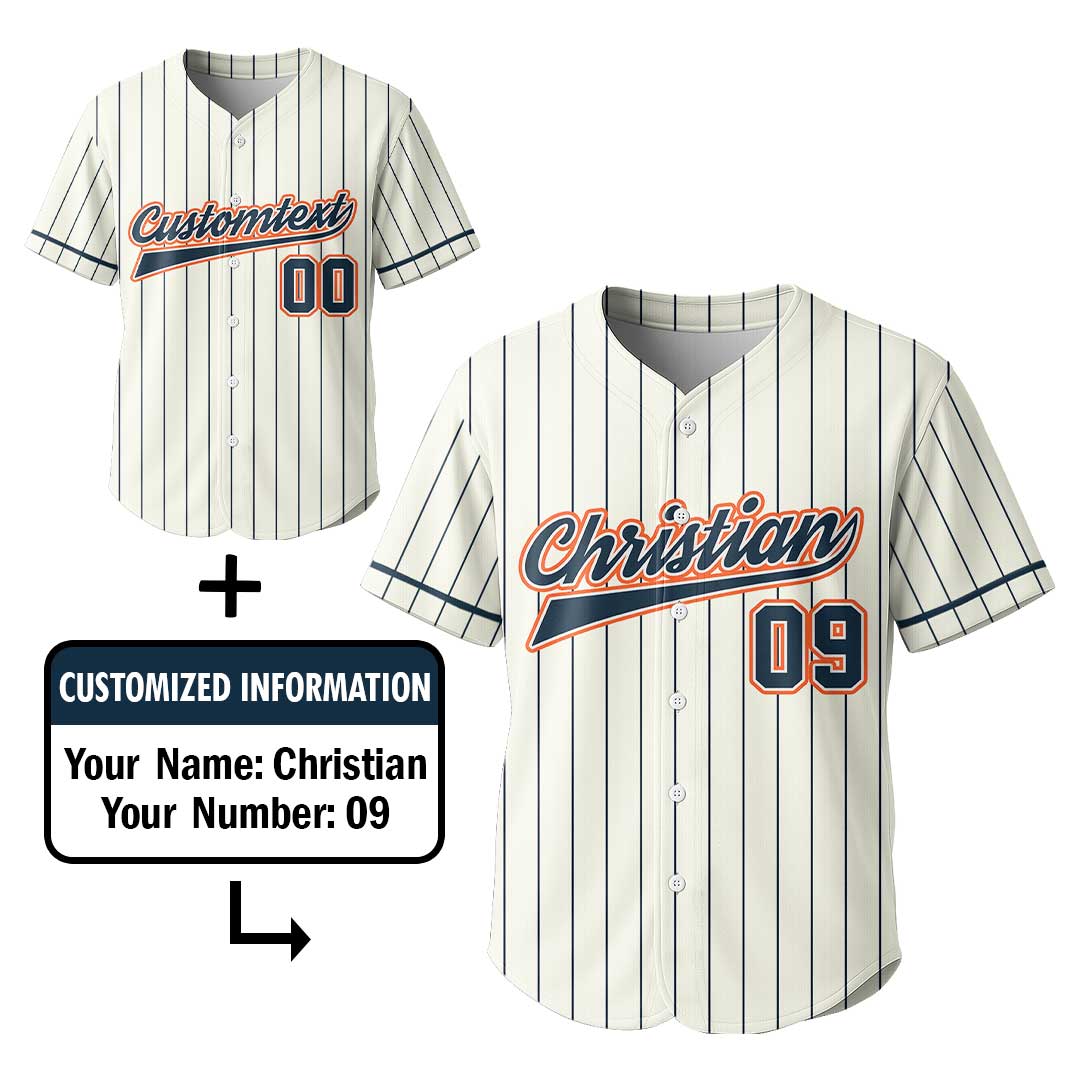 Bold Moves Big Dreams - Custom Cream Baseball Jersey