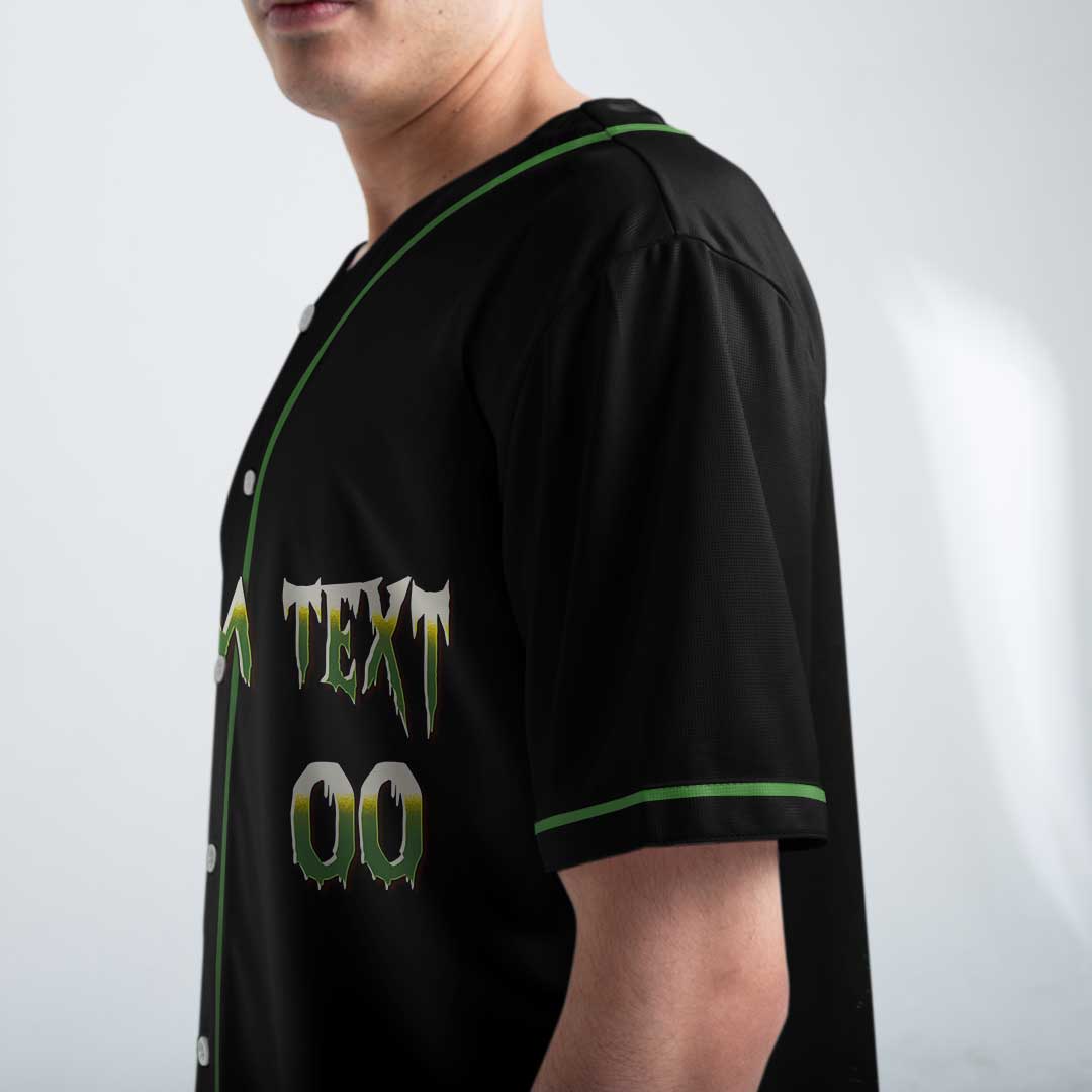 May Dead Inside But Bat and Balls Still Work - Custom Black Skull Baseball Jersey