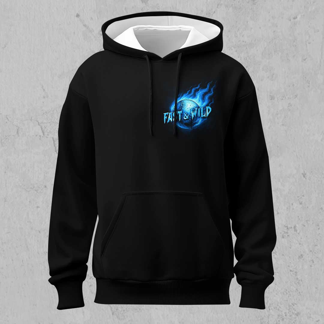 Fast, Wild and Gone - Custom Black Skull Baseball Hoodie