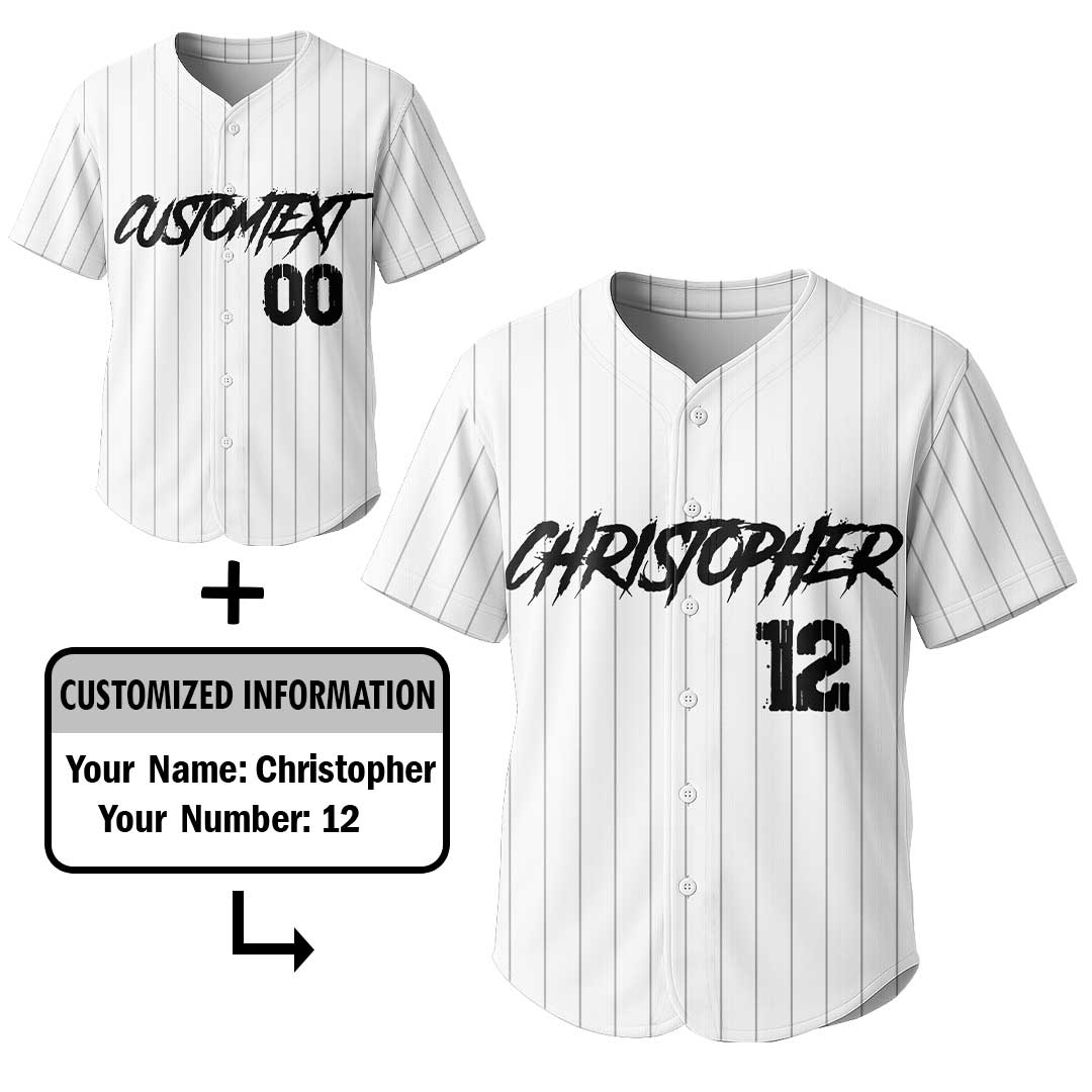 I Slide Into It Like Home Plate - Custom White Skull Baseball Jersey