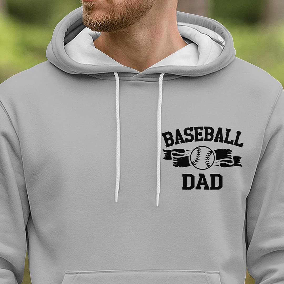 A Sexy Baseball Dad - Black and Grey Dad Baseball Hoodie