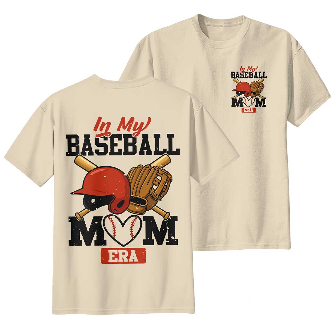 In My Baseball Mom Era - All Over Print Baseball Mom T-Shirt