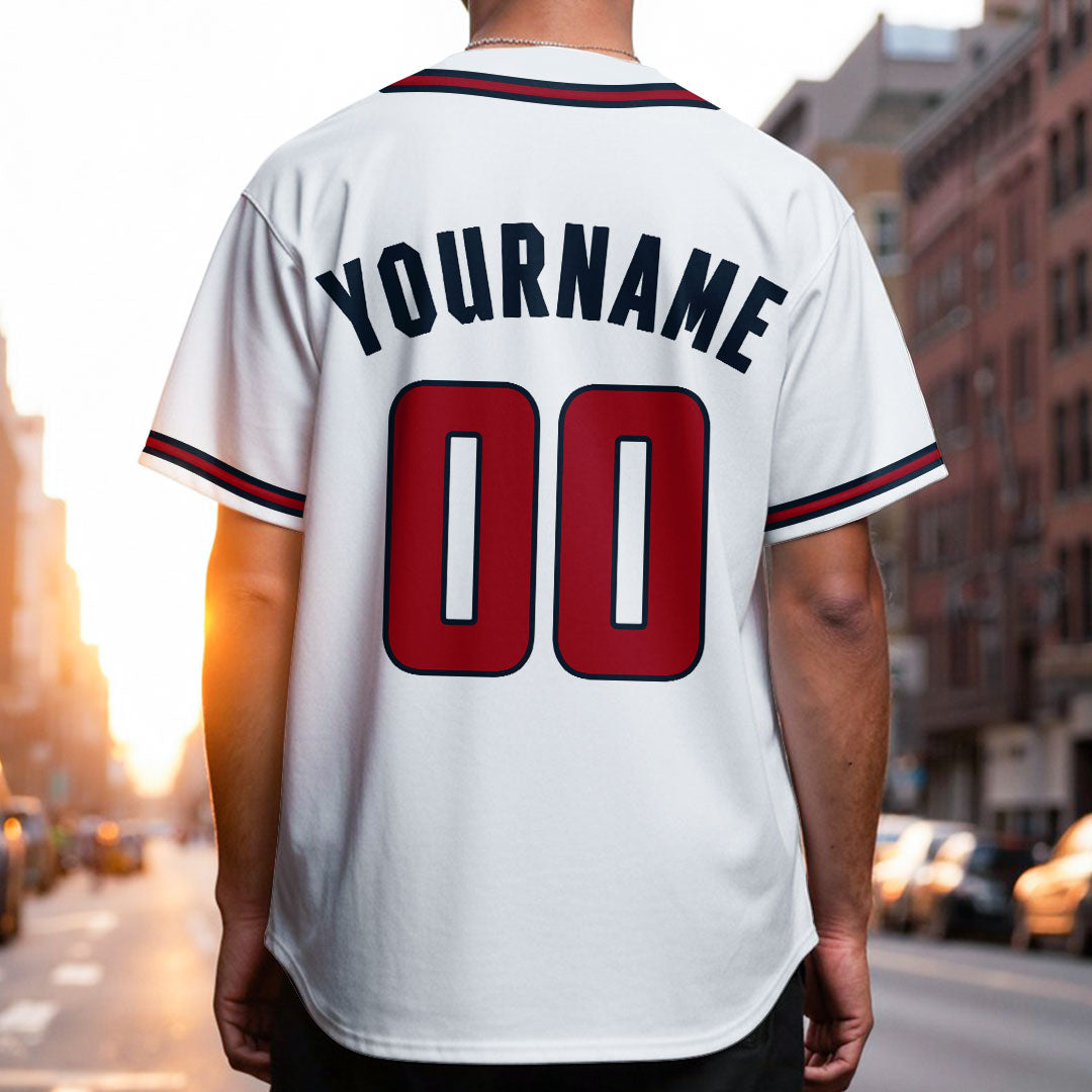 Custom Baseball Jersey with Navy White Grey Color