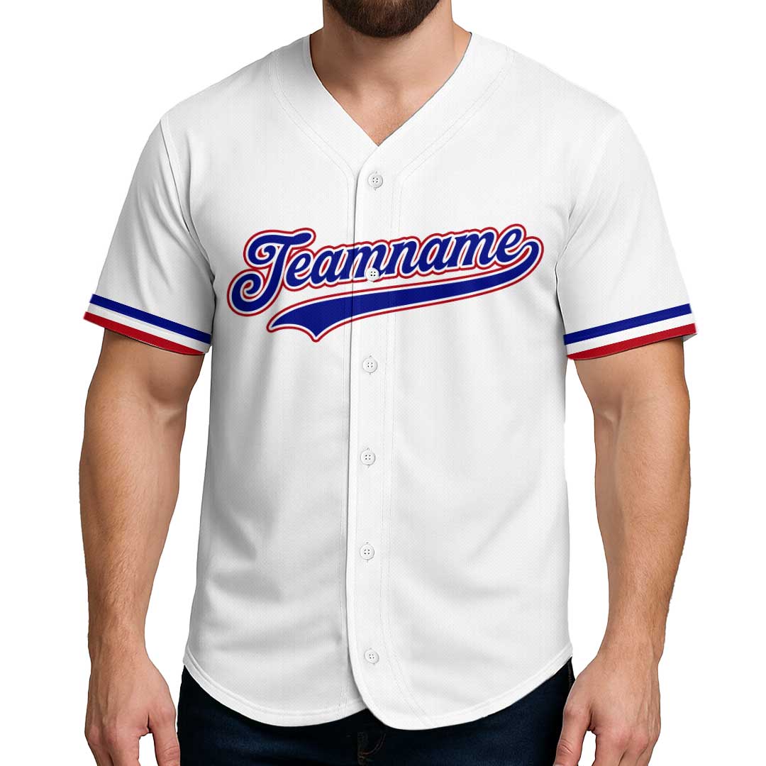 Custom Baseball Jersey with White and Grey Color