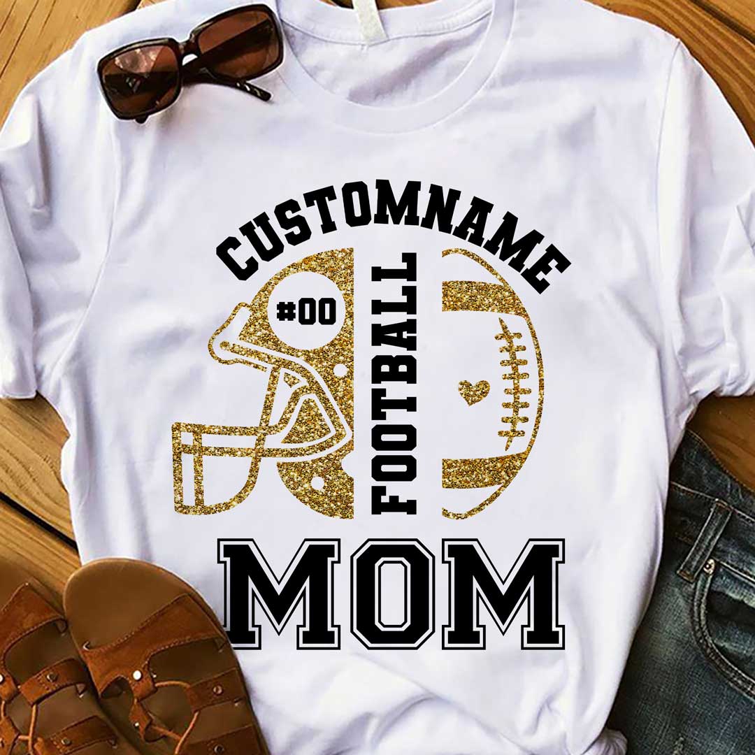Football Mom I'll Always Be Your Biggest Fan - Custom Photo Football Tshirt