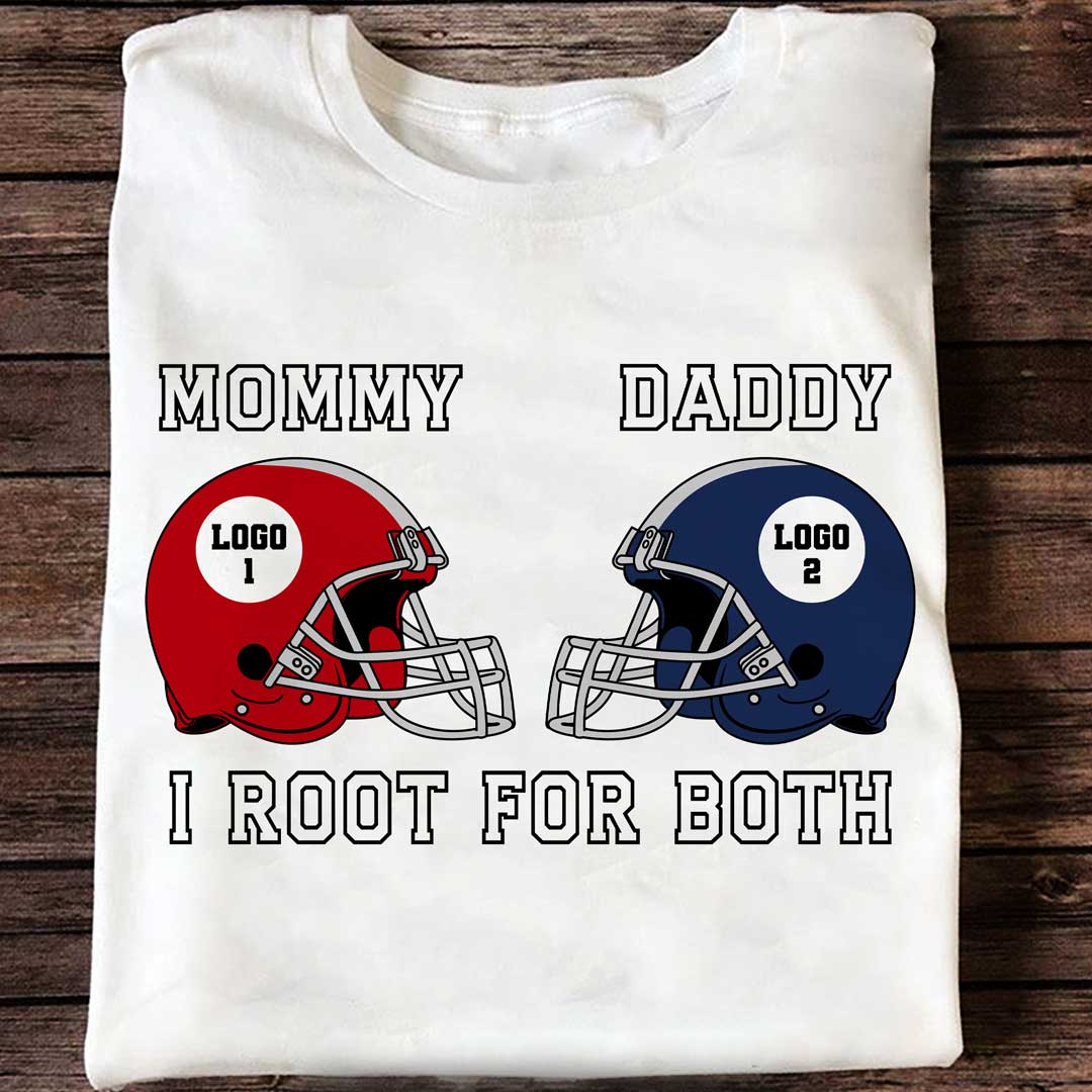 I Root For Both - Personalized Family Football Theme For Kids