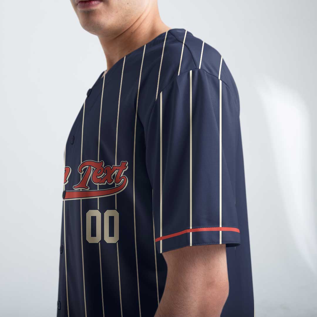 Take Me Out To The Ball Game - Custom Navy Baseball Jersey