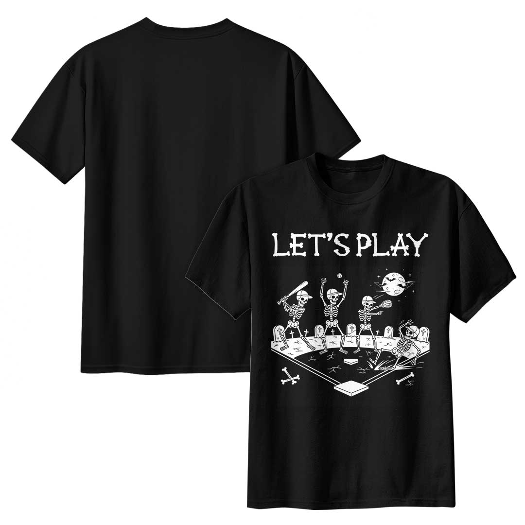 Let's Play Baseball Halloween T-Shirt