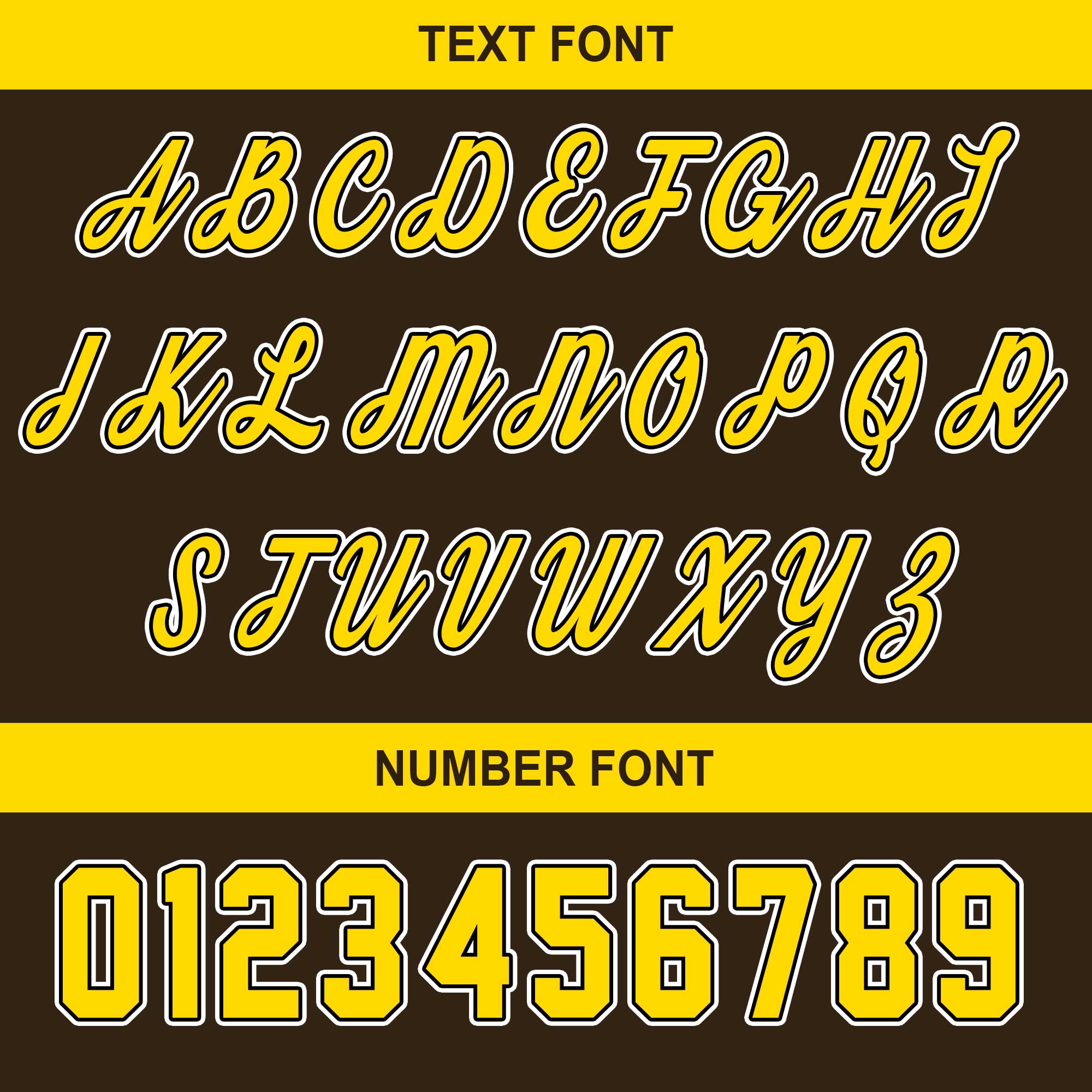 Game Day Batter Batter Swing - Custom Brown Yellow Baseball Jersey