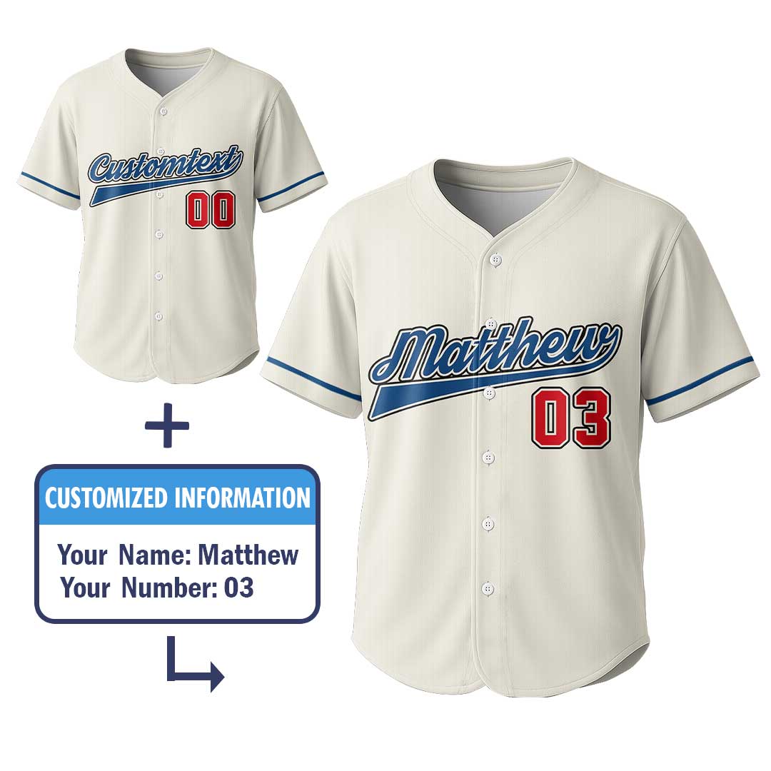 Baseball Dad Like A Normal Dad But Louder & Prouder - Custom Cream Baseball Jersey