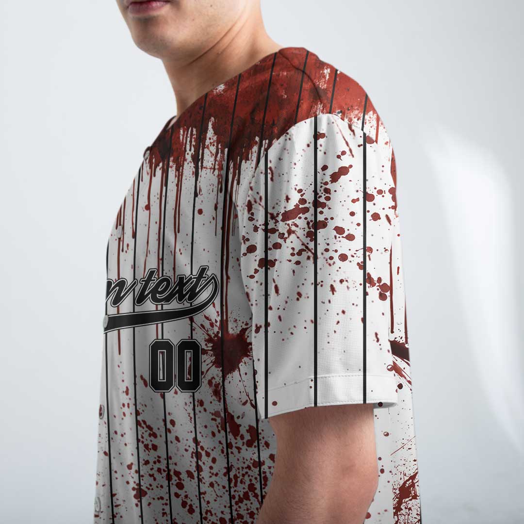 Custom Halloween Costume Zombies Cosplay Baseball Jersey
