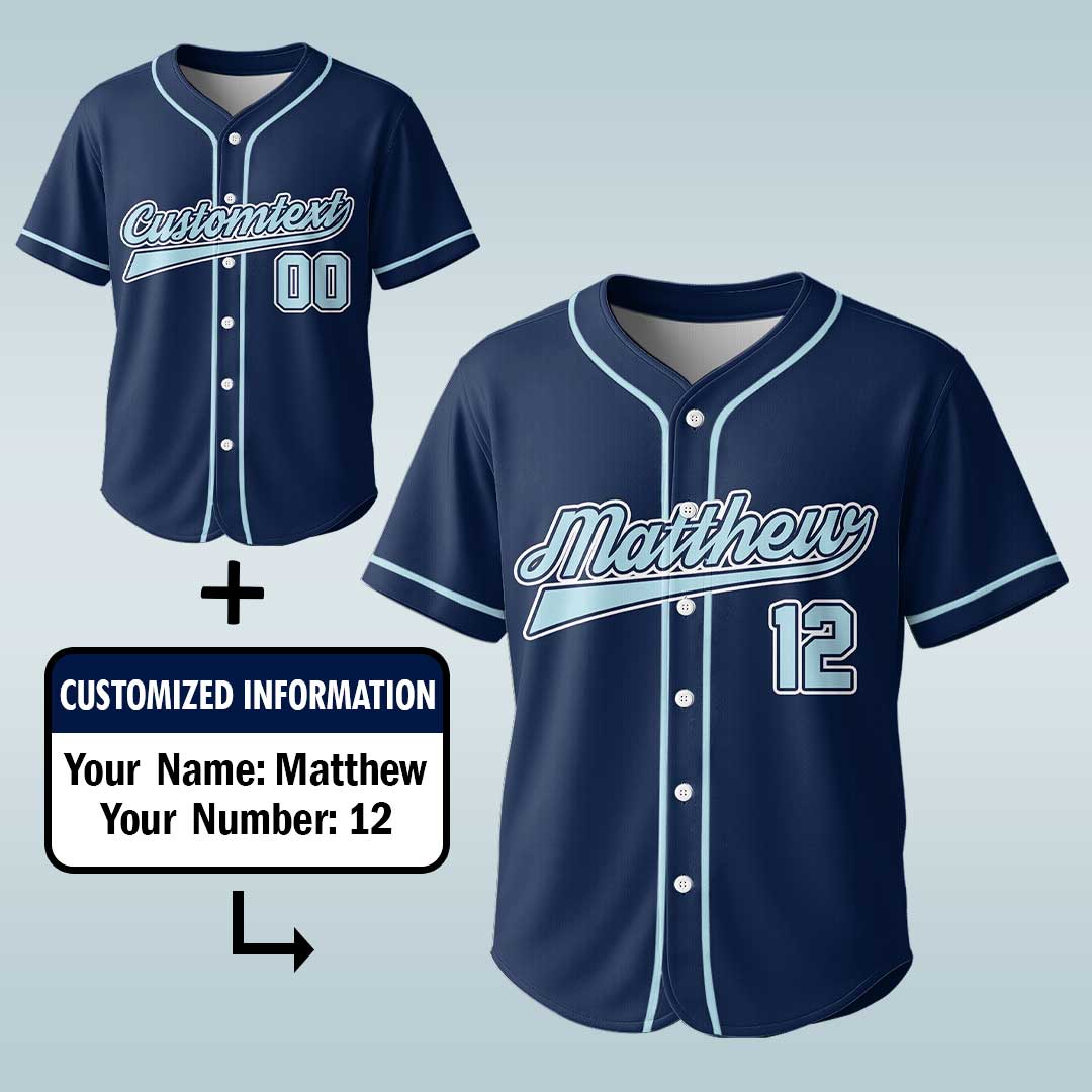 Overstimulated Baseball Dad - Custom Navy Halloween Baseball Jersey