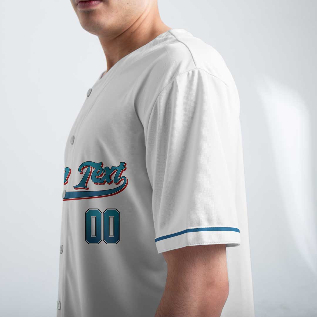 At The Ballpark Is Where I Spend Most Of My Days - Custom White Blue Baseball Jersey
