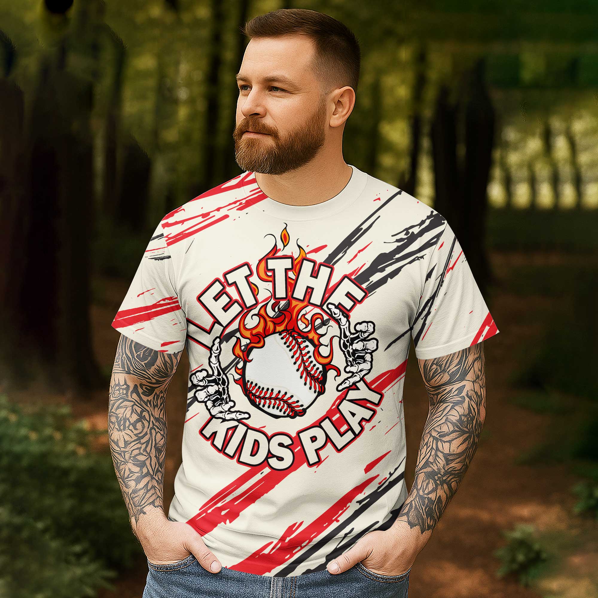 Let The Kids Play All Over Print T-Shirt