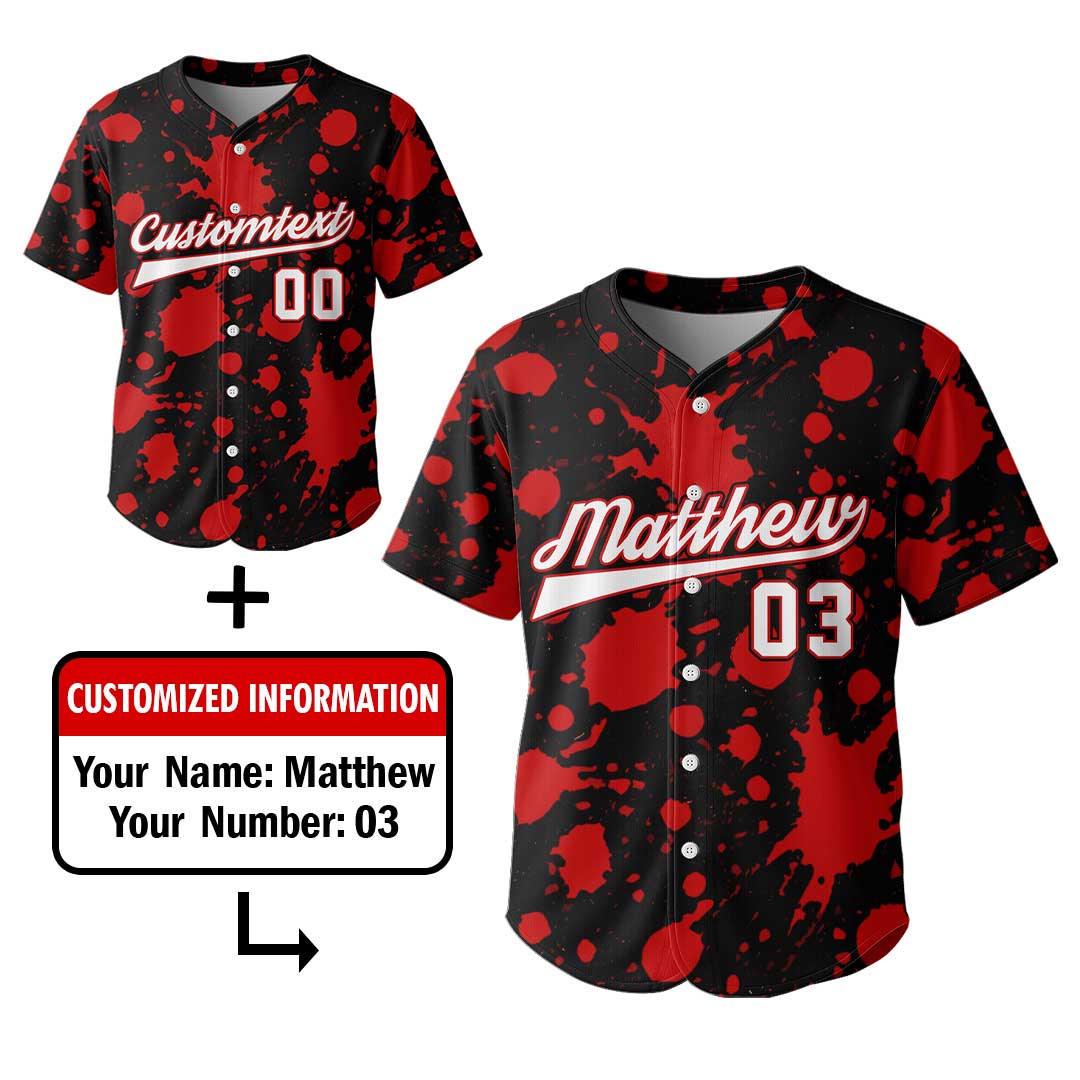 Trick Or Pitch Zombie - Custom Black Baseball Jersey