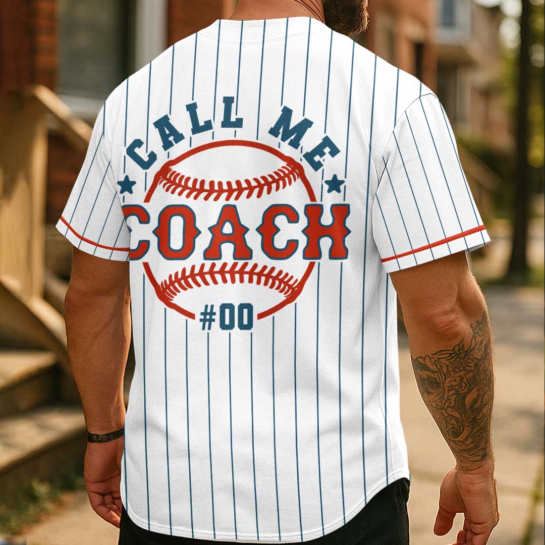 Coach and Chaos Duo - Custom Family Matching Baseball Jersey