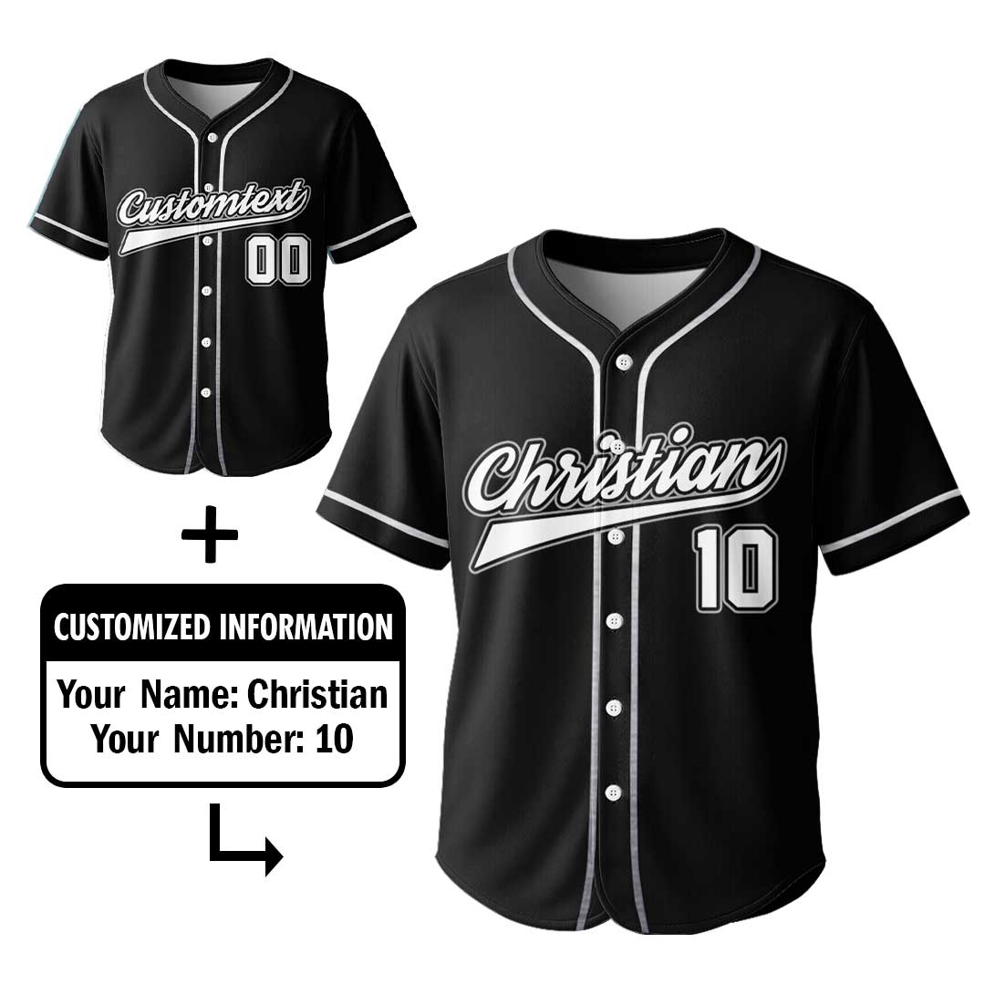 Bat Flips Are For Kids - Custom Black Skull Baseball Jersey