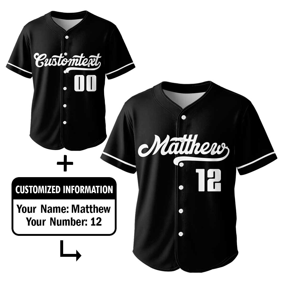 Baseball Dad Straight Outta Money - Custom Black Baseball Jersey