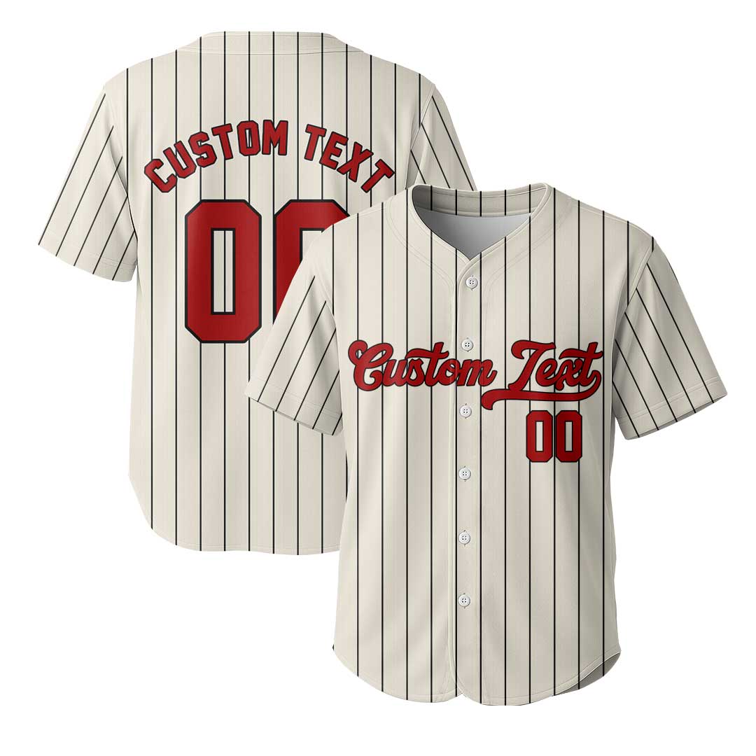 Custom Baseball Jersey With No Pinstripes