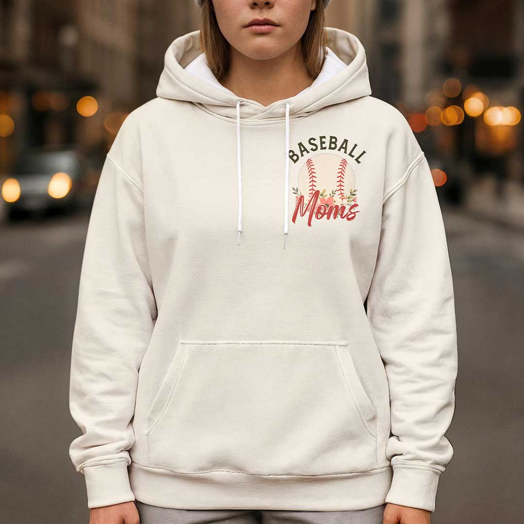 The Toughest Moms Raise Ballers - All Over Print Baseball Hoodie
