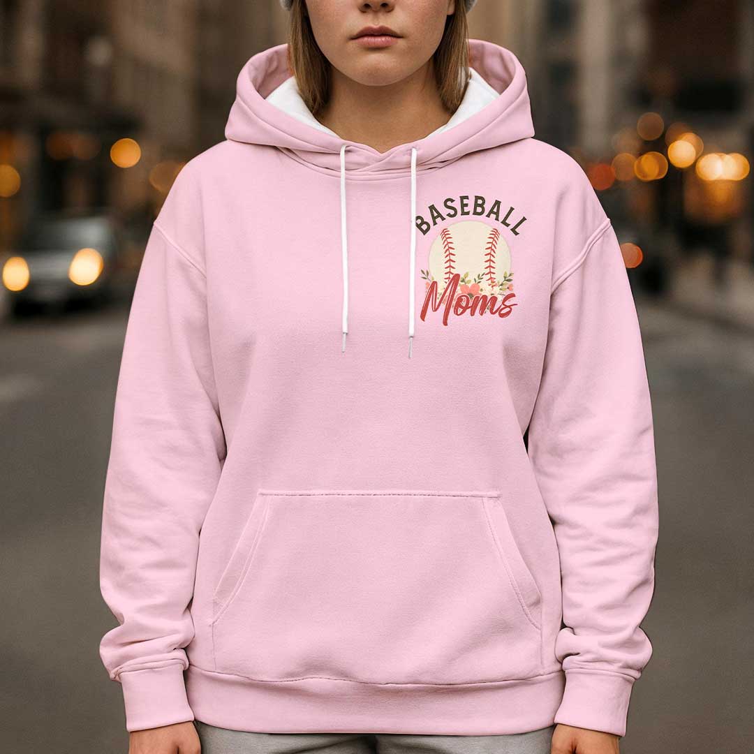 The Toughest Moms Raise Ballers - All Over Print Baseball Hoodie