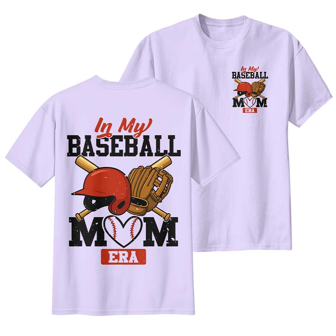 In My Baseball Mom Era - All Over Print Baseball Mom T-Shirt