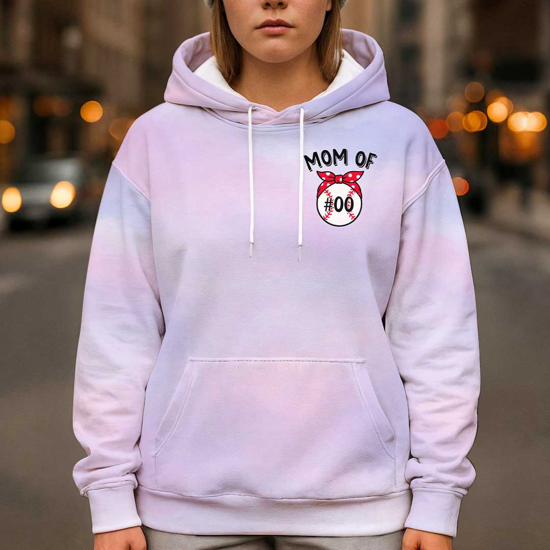 I'm A Mom Busy Raising Ballers - All Over Print Baseball Hoodie
