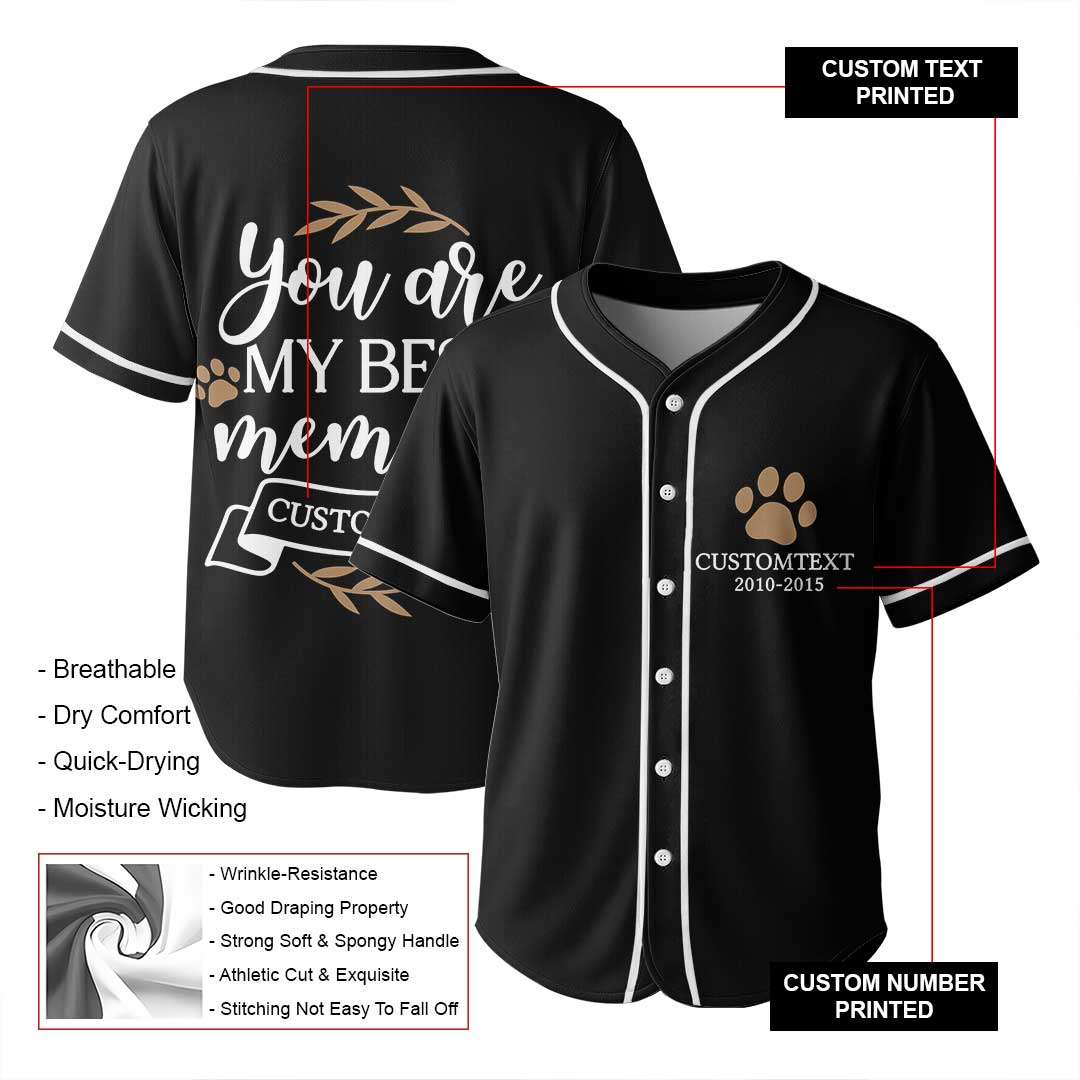 You Are My Best Memory - Custom Pet Memorial Baseball Jersey
