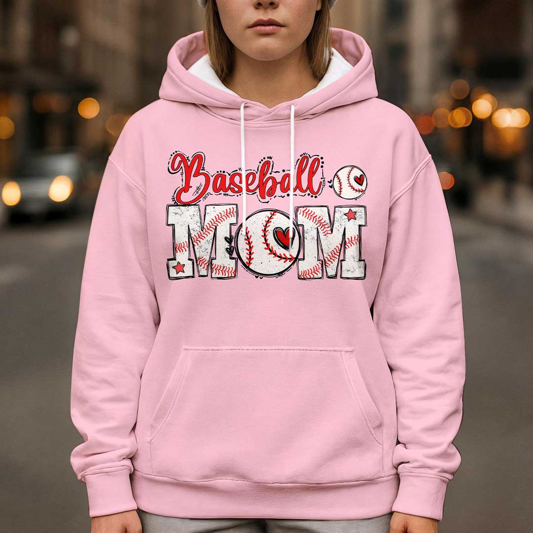 Baseball Mom Raising Ballers Paying Bills - All Over Print Baseball Hoodie